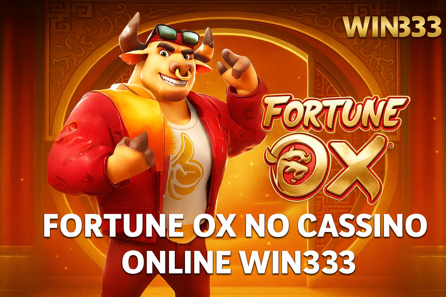 Fortune Ox no WIN333 - Aposte Agora e Reivindique Seus Ganhos