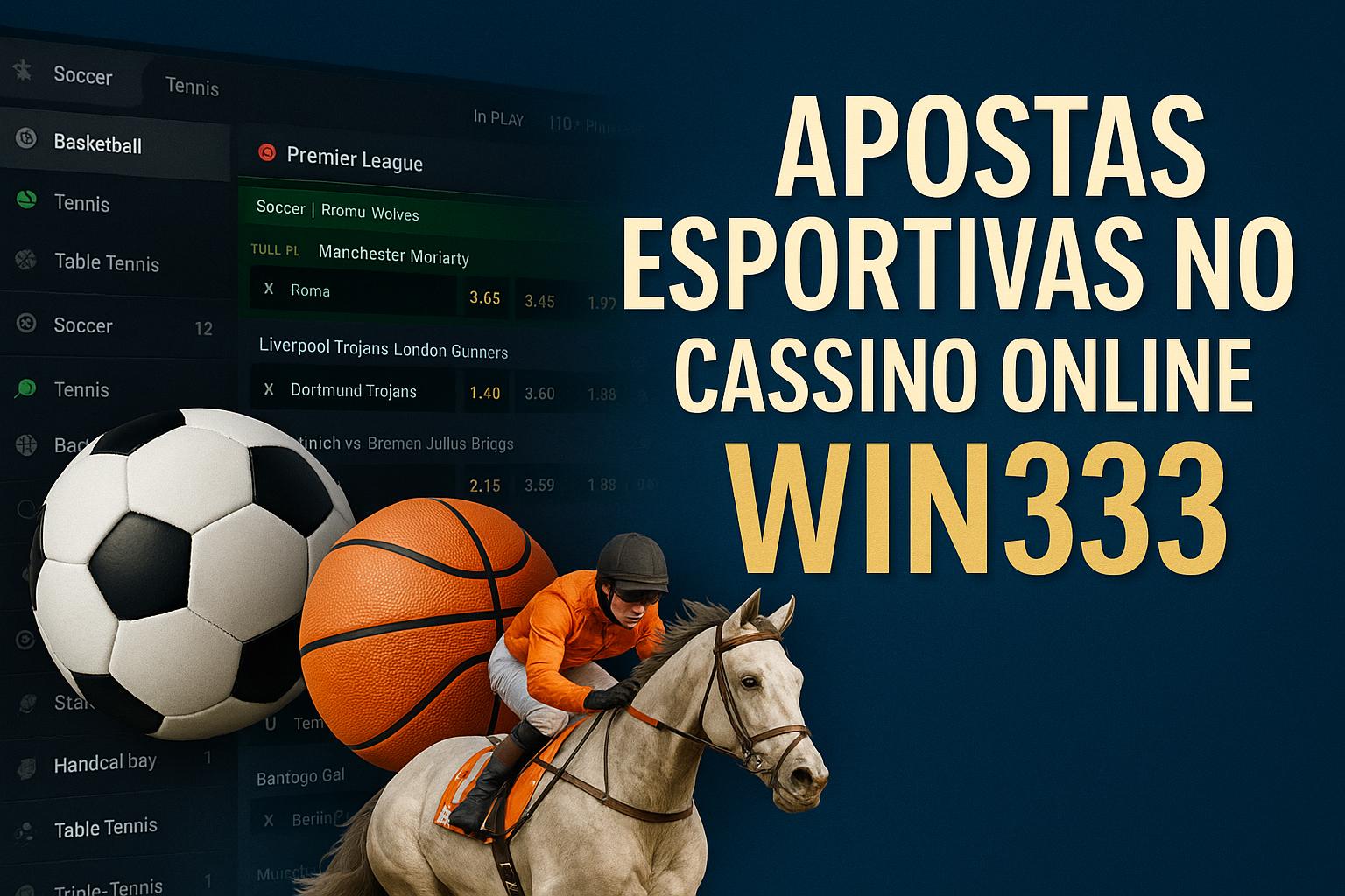 Apostas esportivas no cassino online WIN333  